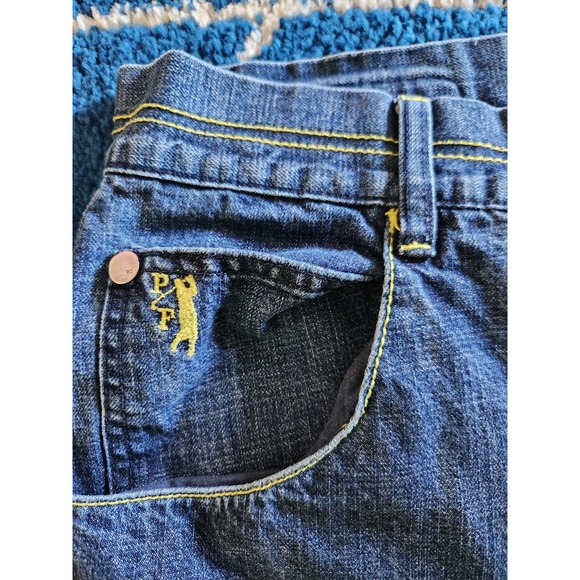 Y2k Phat Farm Men Jean Logo Shorts 38 - Picture 2 of 7